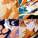 **original anime character, [concept], side profile close-up, sharp silhouette, flowing clothing, defined expression; hand-drawn anime style, thick bold outlines, cel-shading, visible sketch lines, crosshatching; fully colored cel-anime palette with strong hues; clear line art, uncluttered background; [costume]; ultra-detailed, sharp focus --niji 6 --s 250 --no grayscale, photorealism, 3d render, bloom, text, watermark --raw** - <@266429059049848832> (fast)
-# Create, explore, and organize on [midjourney.com](<https://midjourney.com/imagine?from_discord=1>)