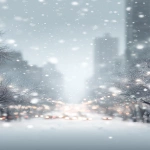 **soft winter atmosphere, gentle falling snow, blurred snowy cityscape and warm street lights, cozy muted grayscale and pale blue tones, depth of field, subtle bokeh, minimalistic winter background, no people, clean composition, soft shadows, vertical wallpaper illustration --ar 9:16 --no person, human, figure --raw** - Image #4 <@156945649344970752>