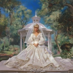 **a 1980’s Barbie doll in a wedding gown of satin and chiffon. The dress is mermaid style. The veil is simple and feminine. In the background is a beautiful gazebo. Ultra realistic, highly detailed, photorealistic. HD --v 7.0** - Upscaled by <@1327691479602298971> (fast, stealth)
-# Create, explore, and organize on [midjourney.com](<https://midjourney.com/imagine?from_discord=1>)