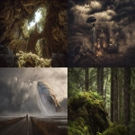 **Intriguing and enigmatic cinematic atmosphere, clear image, surrealism, every second counts, hdr, highly detailed, style raw --p zhav629 --chaos 10 --exp 10 --s 5 --ar 3:2 --v 7.0** - <@1008993788670263326> (fast)