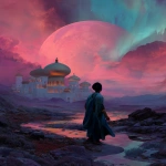 **Aladdin Set against a geomagnetic storm --ar 3:4 --p v72x35v** - Image #4 <@948741381743083580>