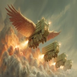 **The greatest winged leviathans destroying Sydney with nuclear explosive warheads mounted on 21,000 kiloton multiple rocket launcher trucks Harlem renaissance --ar 7:3** - Image #3 <@234196445576691713>