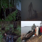 **<https://s.mj.run/jBF-3OvXjpI> <https://s.mj.run/6TBgezyNmL8> <https://s.mj.run/5RzicLNMaCI> An eerie movie scene featuring the discovery of a mystery in the ocean of Fiskebäckskil, Bohuslän. scientific equipment, camera crew, sunken boats, wires, cables, batteries, viking runes, hällristningar, bog people, stone-age memorabilia, ruins, dolmens, seaweed, kayaks, life vests, dead fish, wetsuits, lighting equipment, sound recording, microphones, tripods, scaffolding, movie props, soundstage, costumes, animatronics, plastics, rubber, ferns, moss, evergreens, pine trees. Realistic photography. --chaos 96 --ar 3:2 --raw --iw 2 --p 9kuhrxg** - Variations (Strong) by <@948180533639282688> (relaxed)