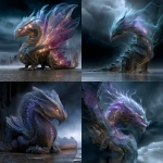 **<https://s.mj.run/ii0j8_u6Uxs> <https://s.mj.run/eu-GEHmARts> Luminous bitcrushed fractal tempest ecumenopol Dragon, glowing eyes, dark stormy night, full figure, full body, photo realistic, ar 89:128 --profile y3np6kq --v 7.0** - <@1002947002323185734> (relaxed)
-# Create, explore, and organize on [midjourney.com](<https://midjourney.com/imagine?from_discord=1>)