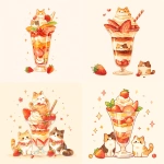 **imagine an actually fun daily theme about cats that look like parfait --niji 7 --no panopticon** - <@937851746712186921> (relaxed)