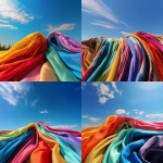 **<https://s.mj.run/MwyAPvG6gLY> solid colorful fabric in the foreground with blue sky in the background. --v 5.0** - <@544365320228306984> (fast)
-# Create, explore, and organize on [midjourney.com](<https://midjourney.com/imagine?from_discord=1>)