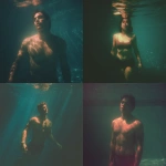 **Underwater swimmer lit from above, diffused sunlight in muted peach, moonstone, and celadon, serene body language, quiet reflections on skin. --profile fbik8zy --v 7.0** - <@997706764311089183> (fast)