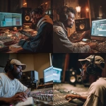 **producer making a beat in a studio** - <@700121297820188752> (fast)