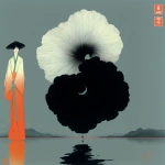 **Minimalist fluvioglacial vortex, monochrome, back and white line drawing, single line --p okeqhri --v 7.0** - Image #3 <@1015631618645438535>