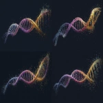 **tanabata DNA spiral helix --ar 16:9** - Variations (Subtle) by <@186931489521401856> (fast)