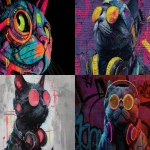 **graffiti cat, techno dj, neon accents, industrial rave, --ar 3:2 --v 7.0** - <@1026022059739987969> (fast)
-# Create, explore, and organize on [midjourney.com](<https://midjourney.com/imagine?from_discord=1>)