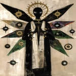 **Cosmography’s biblically accurate angel, hundreds of eyes on a monstrous face that has too many staring eyes, at least six unfurled wings…too many wings and too many eyes, seven interlocking gyrating rings that encircle the angel, eyes on along the edges of the halos --ar 4:5 --sref 1999999999 1999999991 416557976 2252558232 --sv 4 --niji 6 --p tvnnn53 --raw** - Image #3 <@948741381743083580>