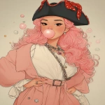 **bubblegum brigantine --ar 4:5 --sref 2270098120 2786818499 337954854 742412171 --p ht8lvr3** - Image #1 <@948741381743083580>