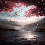 **blueprint Heavenly wonderland valley,Wide shot,Eye-level view,Cascading waterfalls, serene river, abundant pink cherry blossoms, mossy green hills, distant misty mountains, numerous pink/red butterflies + Hanging blooms, falling petals on water, sparkling light particles, ethereal mist,Butterflies fluttering, water flowing,Magical sunlit daytime,Distant misty mountains, glowing sun background,Ethereal, idyllic, dreamlike, vibrant atmosphere,Hyperrealistic photography, fantasy illustration, luminous style,Ultra-detailed, 8K quality,Bright ethereal sunlight, soft highlights lighting,Soft pinks, blues, greens, red butterflies, golden light colors --ar 9:16 --v 6.0 --s 250 --p hzbw227** - Upscaled (Creative) by <@1310799197464821800> (fast)
-# Create, explore, and organize on [midjourney.com](<https://midjourney.com/imagine?from_discord=1>)