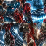 **Photorealistic sports photography of a football player on the bench starting to heat up, energized and ready, dramatic stadium lights, fans cheering in the background, intense game-day atmosphere, cinematic realism, ultra detailed, sharp focus --ar 16:9 --v 6.0 --tile --no deformed faces, no extra limbs --raw** - <@189571367702757377> (fast)
