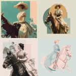 **bridgerton style lady riding horse graphic aesthetics pastels** - <@1115418670471061604> (relaxed)
-# Create, explore, and organize on [midjourney.com](<https://midjourney.com/imagine?from_discord=1>)