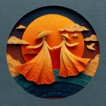 **Sinaloa paper cut dolls geomagnetic storm style --s 250 --v 7.0** - Image #4 <@974789918188535848>