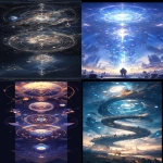 **Euclidean progression, many highly detailed technical schematic, assembly and disassembly instructions, What if the massive sidereal big bang explosion in my head does not exist? golden spiral, transparent head, Euclidean progression from the pineal gland inthe centre of my head, building the universe in my head, fractal progression from the pineal gland inthe centre of my head, building the universe in my head, many highly detailed technical schematic, assembly and disassembly instructions, detailed instructions, internal and external parts included, sacred geometry, golden ratio, fibonacci sequence, π, 1.618034, 3.1415926535, 137.5 degree, dna, 34/21, fratal, fractal progression, in the style of Anselm Kiefer and Krenz Cushart and Zdzisław Beksiński, --ar 1:3 --stylize 750 --niji 5** - <@1065590027356213338> (relaxed)