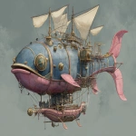 **an airship named hagfish --ar 7:5 --v 7.0 --raw** - Image #2 <@1071135204846096475>