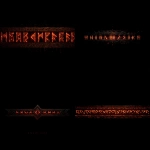**Minimalist tribal-style horizontal text, carved runic lettering glowing faintly with red-orange ember light, etched with Minmatar tribal patterns, centered across a completely pitch black background, no symbols or imagery besides the text, cinematic sci-fi style, sharp focus, ultra-detailed, high contrast, 16:9** - <@266738316559384577> (fast)