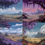 **bitcrushed scifi landscape, wisteria in the middle of the scene. Purplish hue over the sky, vast mountain ranges in the far off background, open plains leading to the mountains dominate our view** - <@699845443814948866> (fast)
-# Create, explore, and organize on [midjourney.com](<https://midjourney.com/imagine?from_discord=1>)