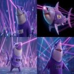 **a pixar style purple shark, with a laser beam attached between the tip of the nose and the dorsal fin on top of his head, he is wearing a purple shirt with black letters "P.L.Y.M.I." aross the front of the shirt, there is an array of lasers in the distance background --ar 16:9** - <@1145989963998035978> (fast)
-# Create, explore, and organize on [midjourney.com](<https://midjourney.com/imagine?from_discord=1>)