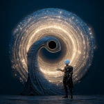 **<https://s.mj.run/vyNqLDlT37I> accretion disk man --v 7.0 --raw** - Image #1 <@1071135204846096475>