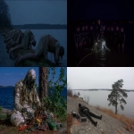 **<https://s.mj.run/jBF-3OvXjpI> <https://s.mj.run/6TBgezyNmL8> <https://s.mj.run/5RzicLNMaCI> An eerie movie scene featuring the discovery of a mystery in the ocean of Fiskebäckskil, Bohuslän. scientific equipment, camera crew, sunken boats, wires, cables, batteries, viking runes, hällristningar, bog people, stone-age memorabilia, ruins, dolmens, seaweed, kayaks, life vests, dead fish, wetsuits, lighting equipment, sound recording, microphones, tripods, scaffolding, movie props, soundstage, costumes, animatronics, plastics, rubber, ferns, moss, evergreens, pine trees. Realistic photography. --chaos 96 --ar 3:2 --raw --iw 2 --p 9kuhrxg** - Variations (Strong) by <@948180533639282688> (relaxed)