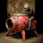 **<https://s.mj.run/JGGUA8uc3gQ> a continental drift stea punk operating with the machine --v 7.0 --raw** - Image #3 <@1071135204846096475>