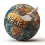 **Fantastic looking world globe with the word PEACE. Peacebird flying. Sharp image high resolution and quality** - Image #2 <@1183639246804889600>