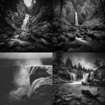 **waterfall black and white photography** - <@819073620625981460> (fast)
-# Create, explore, and organize on [midjourney.com](<https://midjourney.com/imagine?from_discord=1>)