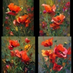 **<https://s.mj.run/HazaVi7ln8k> Generate a painting in the style of this painting. Painting scarlet poppies --v 7.0** - <@1171132266240553092> (fast)