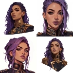 **a commanding feminine brigantine captain with purple hair, ornate septum ring and nose piercing, clean sharp fantasy illustration, smooth rendering, crisp edges, professional polished finish --niji 7** - <@1013725246831997000> (fast)
-# Create, explore, and organize on [midjourney.com](<https://midjourney.com/imagine?from_discord=1>)