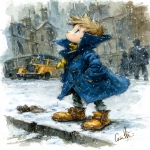 **children's book illustration, in the style of Bill Sienkiewicz, --ar 35:53 --chaos 25 --raw --profile on7n3qo --s 1000 --v 7.0** - Image #4 <@1135636698060038216>