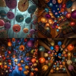 **surreal hoi an lanterns, epic angle looking up** - <@1178742734534758402> (fast)
