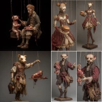 **puppet marionette made of meat --p 39d6lqq** - <@538878031226470440> (relaxed)
-# Create, explore, and organize on [midjourney.com](<https://midjourney.com/imagine?from_discord=1>)