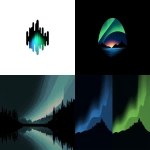 **simple, flat vector logo silhouette of the Auroras, simple and minimalistic --ar 2:1 --v 7.0** - <@696956474584334417> (fast)
