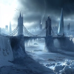 **New Londinium is experiencing a polar vortex --stylize 150 --chaos 10 --p d4lmcja --v 6.1 --ar 14:9** - Upscaled (Subtle) by <@1062673217438875658> (fast)