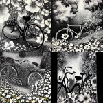 **Amsterdam is overgrown with flowers, bicycles consumed by blooms --sref <https://s.mj.run/0rcTwewJpkk>** - <@1122819730328277073> (fast)