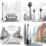 **panopticon ; in style of mechanical pencil sketch with cross hatching lines withough contour lines, pecil stokes --no contour lines, anime, manga, colors --ar 16:9 --raw --sref 3717171728 --v 7.0** - <@1135636698060038216> (relaxed)