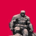 **Monochronolith batman wears time-traveling costume made of stone. Epic. Comic book cover. Full body. Low angle. Minimalistic. By Greg Capullo, by Frank Miller. --v 7.0 --c 5 --ar 2:3** - Upscaled by <@1052958752749387917> (relaxed)