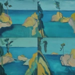 **<https://s.mj.run/pPytsLEIUl0> an abstract painting of georgian bay frothy water crashes onto the shore of a rock island with a single wind blown pine tree, paint mixed with streaks, muted and abstract forms, in the style of Helen Frankenthalter --sref <https://s.mj.run/pPytsLEIUl0> --ar 3:2** - <@999895176619237436> (fast)
-# Create, explore, and organize on [midjourney.com](<https://midjourney.com/imagine?from_discord=1>)