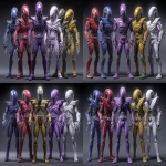 **<https://s.mj.run/B3rq_IakXiw> xenomorph power rangers group photo wearing spandex outfits resembling the classic power rangers, red, and contrasting blue, and contrasting yellow, and contrasting lavender, and contrasting green, bright colored spandex outfits, xenomorph anatomy, xenomorph heads --ar 3:2 --sref <https://s.mj.run/AjjO8sE8Xo8> --sw 1000 --iw 3 --v 7.0** - Remix (Strong) by <@281826490209796096> (relaxed)