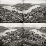 **Dry plate negatives, Panoramic photographs, Valley of the Mississippi from Winona, Minn, created 1898** - Variations (Strong) by <@747396158858723338> (fast)
