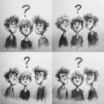 **black and white sketch, Pixar style, three teenage males between 17 and 20 years old, they are very immovable and thoughtful, in front of them a big question mark higher than them!!!!** - Variations (Strong) by <@409716268476923920> (fast)
-# Create, explore, and organize on [midjourney.com](<https://midjourney.com/imagine?from_discord=1>)