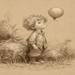 **children's book illustration, graphite pencils on sepia paper, pencil strokes, high quality, 32k, high resolution, ultra-high definition, high detail level --ar 35:53 --raw** - Image #4 <@1135636698060038216>