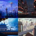 **A concept art of a futuristic cityscape, inspired by the style of Star Wars and Chinese mythology, incorporating Chinese motifs. 🌆 --chaos 10 --exp 100 --stylize 0** - <@1453821559323230336> (relaxed)