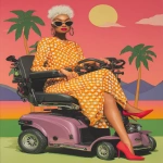 **graffiti motorized wheelchair and disability accessible fashion design sketch --ar 3:4 --p o4l8lp8** - Image #1 <@948741381743083580>