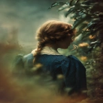 **He takes a poetic photo of a girl from the 1900s. The girl is standing in a garden. 8K full definition, maximum sharpness, the photo is soft and blurry at the edges. --ar 2:3** - Image #4 <@1101859494062989373>