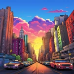 **coloring book cover drawing New York, in the style of mixes realistic and fantastical elements, dreamlike illustrations, bloomcore, tasteful use of negative space, no text, sketchfab, adventurecore, magic realism --ar 83:107 --v 5.2** - Image #4 <@1144501518293282817>